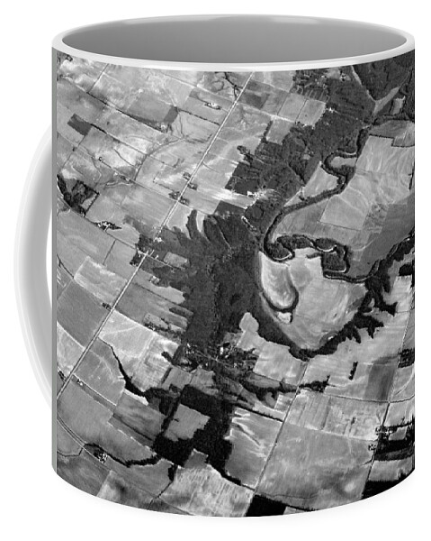 Aerial Coffee Mug featuring the photograph Land Patterns by Deborah Crew-Johnson
