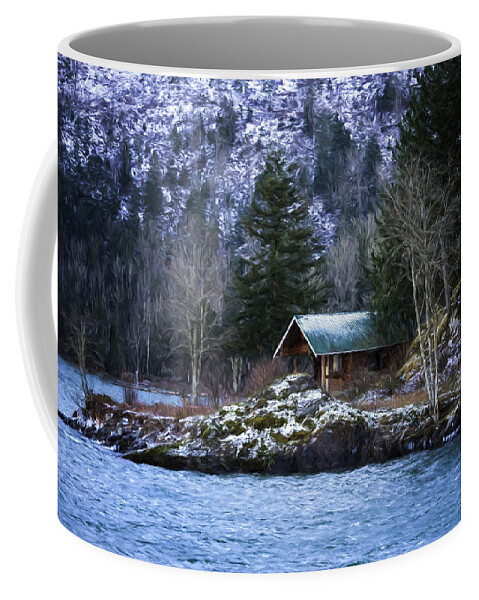Get Away From It All Coffee Mug featuring the painting Landscape Art - Get Away From It All by Jordan Blackstone