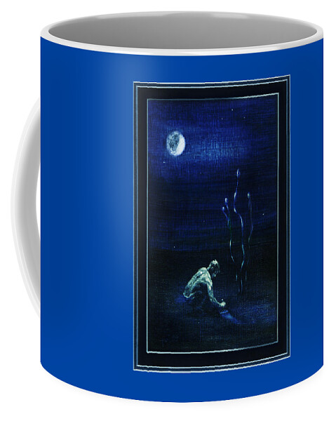 Landscape Painter Coffee Mug featuring the mixed media Landscape Painter by Hartmut Jager