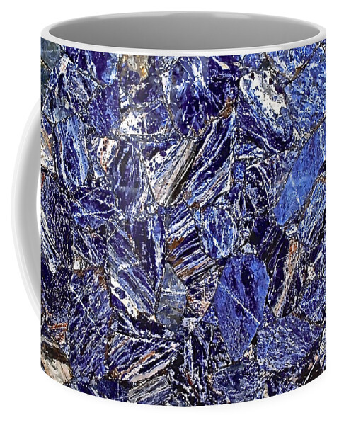 Debra Amerson Coffee Mug featuring the photograph Blue Lapis Up Close by Debra Amerson