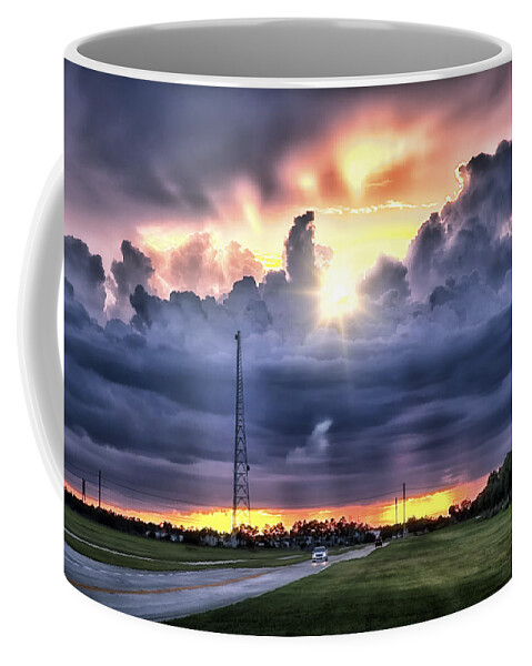 Landscape Photography Coffee Mug featuring the photograph Large Cloud by Louise Hill