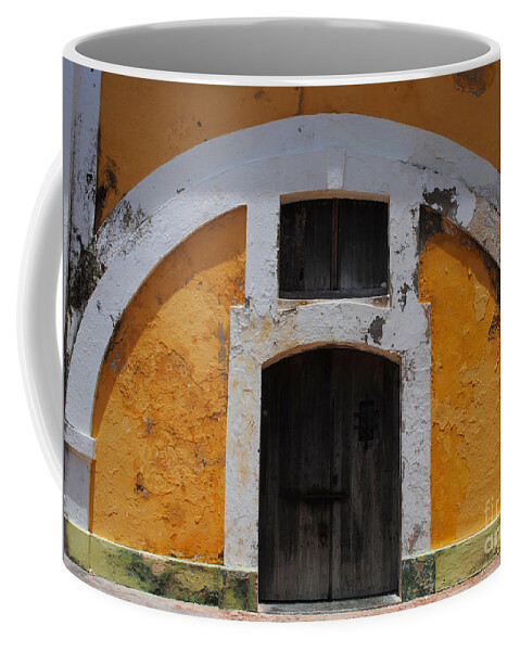 Architecture Coffee Mug featuring the photograph Large El Morro Arch by George D Gordon III