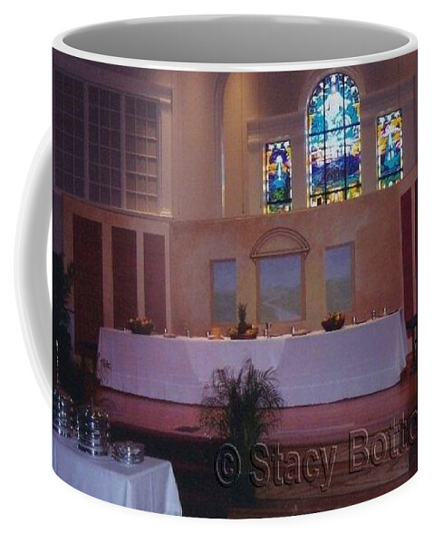 Last Supper Coffee Mug featuring the painting Last Supper Scenery by Stacy C Bottoms