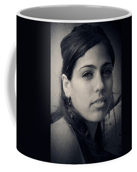 Beautiful Woman Coffee Mug featuring the photograph Latina Beauty by Zinvolle Art