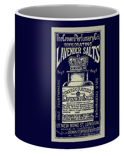 Advertisement Coffee Mug featuring the photograph Lavender Salts Ad 1893 by Phil Cardamone