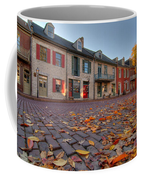 Missouri Coffee Mug featuring the photograph Leaf Litter on Main Street by Steve Stuller