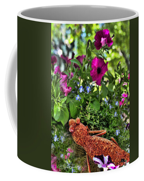 Flowers Coffee Mug featuring the photograph Leaping Lizards by Sylvia Thornton