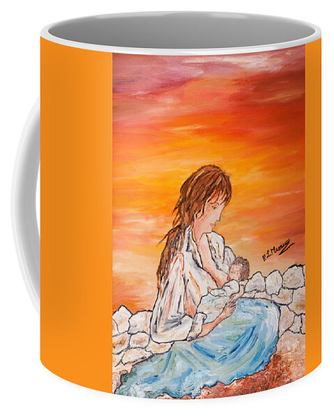 Loredana Messina Coffee Mug featuring the painting Legame continuo by Loredana Messina