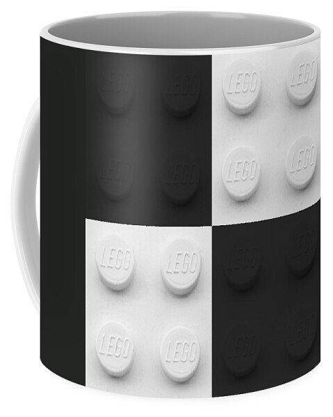 Lego Boxes Black And White Coffee Mug