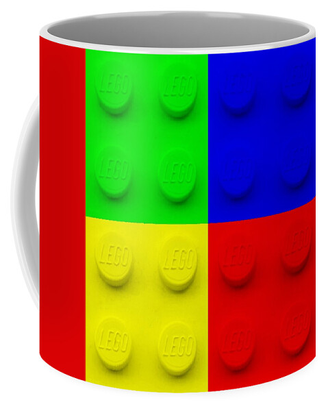 Lego Coffee Mug featuring the photograph Lego Colors by Rob Hans