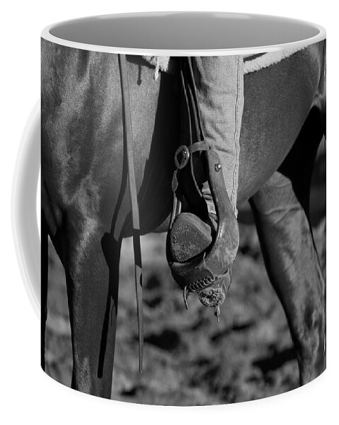 Horse Coffee Mug featuring the photograph Legs Black and white by Michelle Wrighton