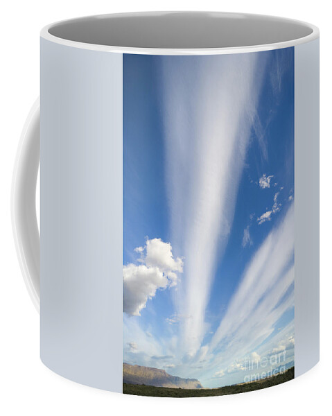 00346024 Coffee Mug featuring the photograph Lenticular And Cumulus Clouds Patagonia by Yva Momatiuk and John Eastcott