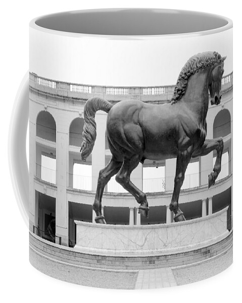 Da Coffee Mug featuring the photograph Leonardo's Horse by Valentino Visentini