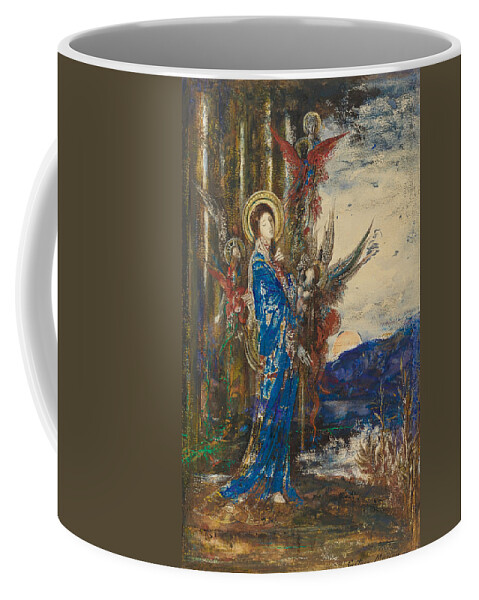 Gustave Moreau Coffee Mug featuring the painting Les Epreuves by Gustave Moreau
