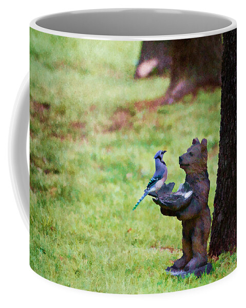 Bear Coffee Mug featuring the photograph Let's Talk About Sharing by Lana Trussell