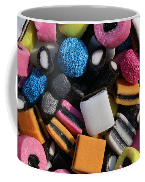 Candy Coffee Mug featuring the photograph Licorice Allsorts 822 by Ron Harpham