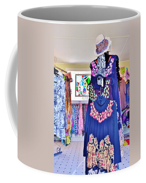  Coffee Mug featuring the photograph Liddy Loves Clothes 7 - Clarksville Delaware by Kim Bemis