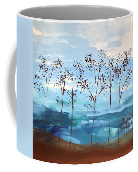 Sky Coffee Mug featuring the painting Light Breeze by Linda Bailey