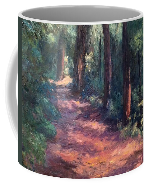 Nature Coffee Mug featuring the painting Light For My Path by Gail Kirtz