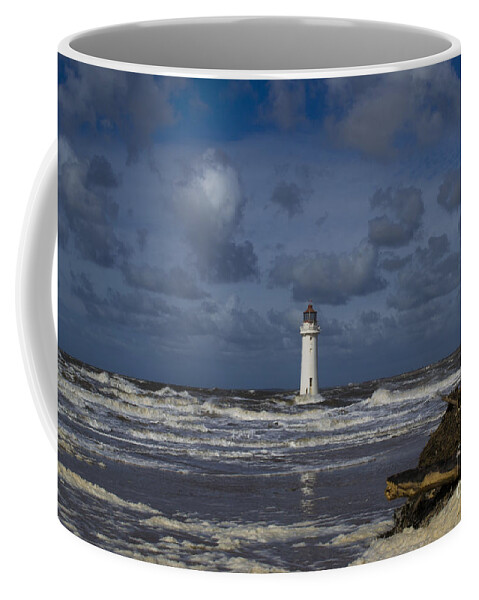 Light House Coffee Mug featuring the photograph lighthouse at New Brighton by Spikey Mouse Photography