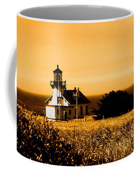 Lighthouse Coffee Mug featuring the photograph Lighthouse in Autumn by Joseph Coulombe