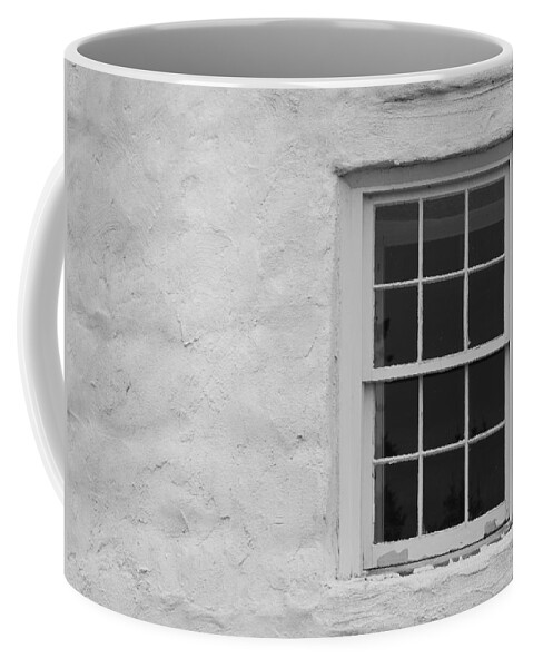 Lighthouse Coffee Mug featuring the photograph Lighthouse Portal BW by Jean Macaluso