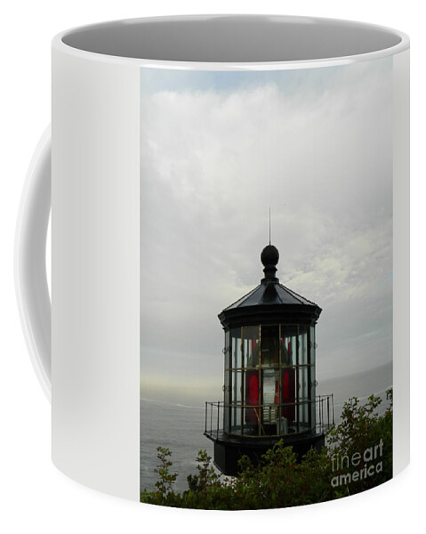 Lighthouse Coffee Mug featuring the photograph Lighthouse Top by Gallery Of Hope 