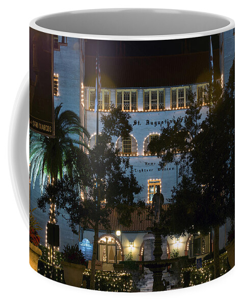 Scenery Coffee Mug featuring the photograph Lightner At Night by Kenneth Albin