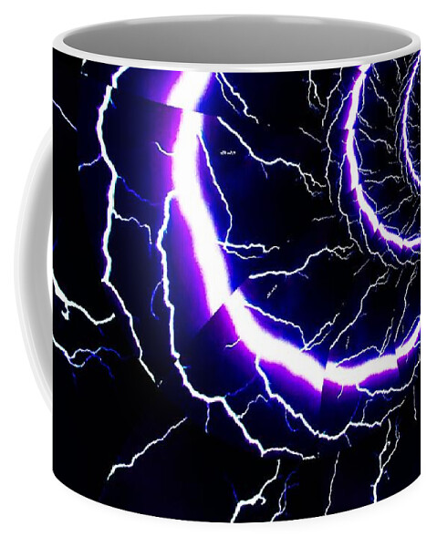Abstract Coffee Mug featuring the photograph Lightning Illusion 1 by Jesse Post