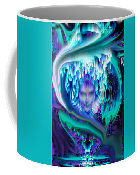 Lightning In A Jar Coffee Mug featuring the digital art Lightning in a Jar by Seth Weaver