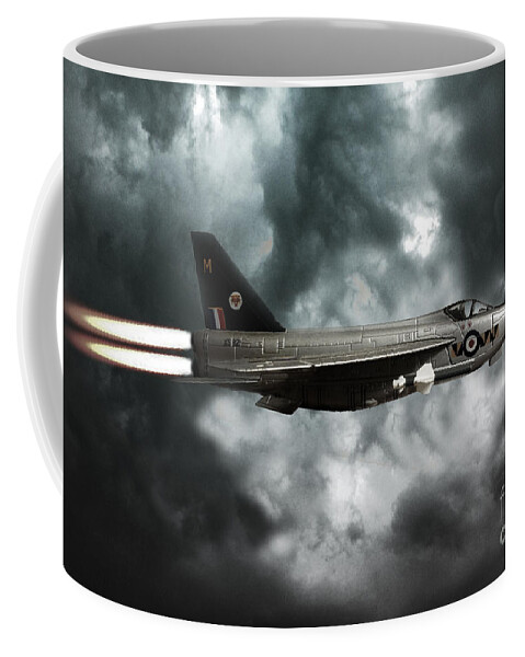 Raf Lightning Coffee Mug featuring the digital art Lightning Storm by Airpower Art