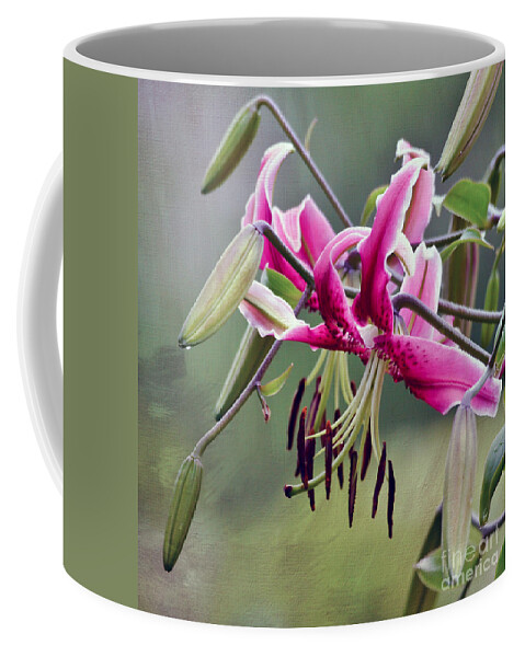 Flower Coffee Mug featuring the photograph Lily in the Pink by Kerri Farley