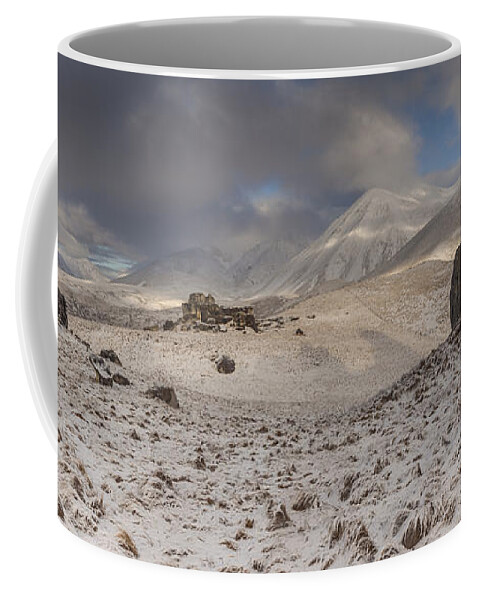 Colin Monteath Coffee Mug featuring the photograph Limestone Boulders And Snow by Colin Monteath