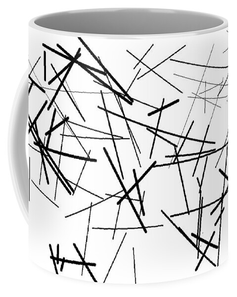 Lines Coffee Mug featuring the digital art Lines To Nowhere by Aaron Martens