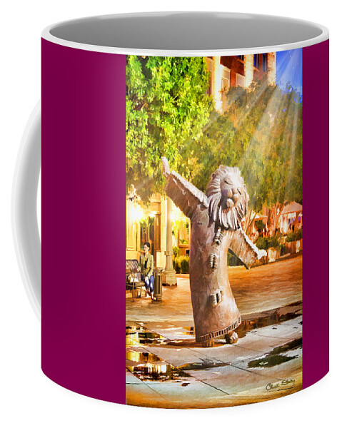 Staley Coffee Mug featuring the photograph Lion Fountain by Chuck Staley
