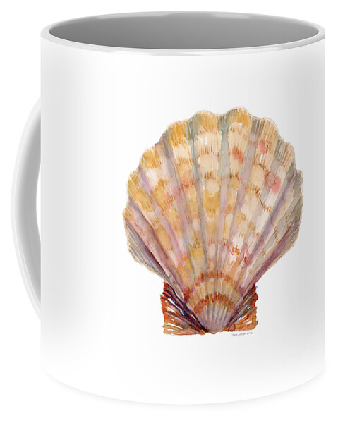 Shell Coffee Mug featuring the painting Lion's Paw Shell by Amy Kirkpatrick
