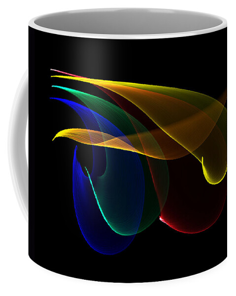 Color Coffee Mug featuring the digital art Liquid Colors by Pete Trenholm