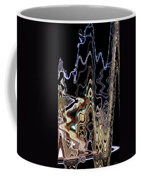 Abstract Coffee Mug featuring the photograph Liquid Metal II by Pennie McCracken