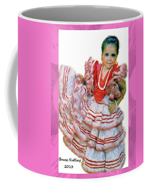 Ecija Coffee Mug featuring the painting Little Lidia by Bruce Nutting