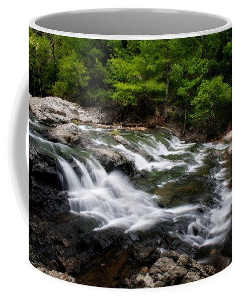 Arkansas Coffee Mug featuring the photograph Little Missouri Falls by Lana Trussell