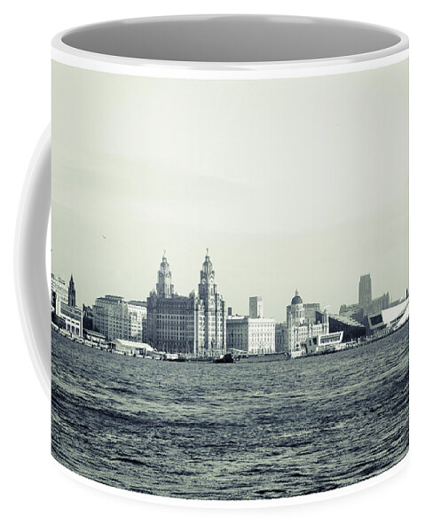 3 Graces Coffee Mug featuring the photograph Liverpool Water Front by Spikey Mouse Photography