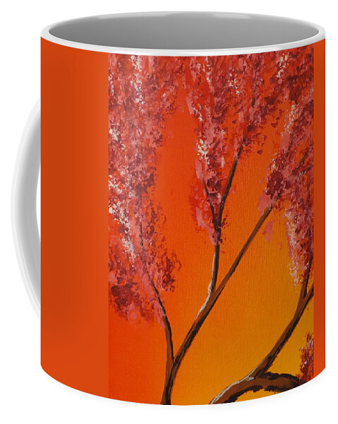 Living Loving Tree Coffee Mug featuring the painting Living Loving Tree top left by Darren Robinson