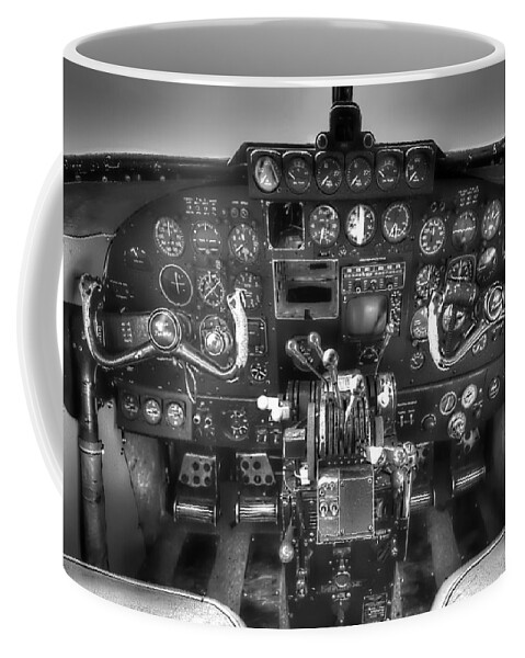 Tim Coffee Mug featuring the photograph Lodestar Cockpit by Tim Stanley