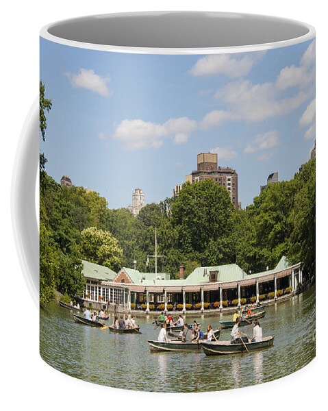 New York City Coffee Mug featuring the photograph Loeb Boathouse by Bob Phillips