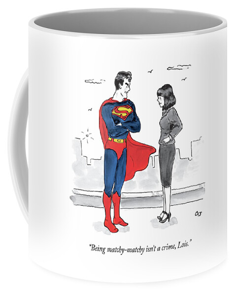 Lois Lane And Superman Talk On The Street. Digibuy Coffee Mug