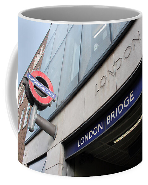 London Coffee Mug featuring the photograph London Bridge Tube by Nicky Jameson