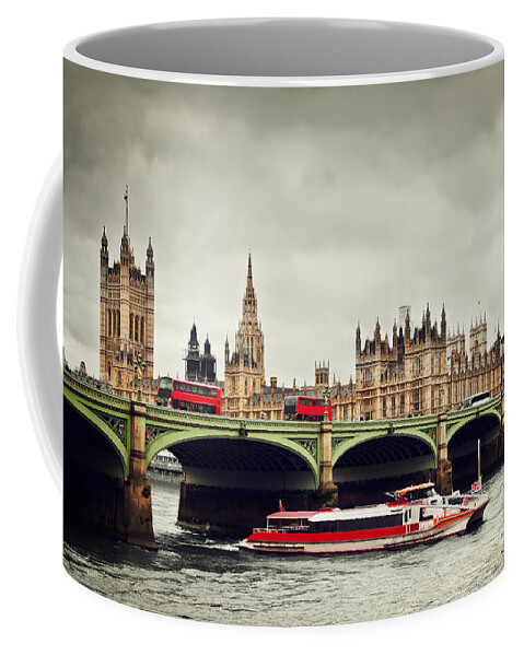 London Coffee Mug featuring the photograph London the UK Big Ben by Michal Bednarek