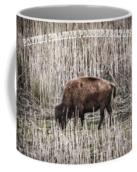 Buffalo Coffee Mug featuring the photograph Lone Buffalo by Barbara Bowen