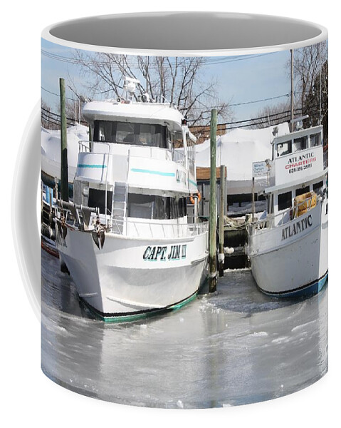 Long Island Freeze Coffee Mug featuring the photograph Long Island Freeze by John Telfer