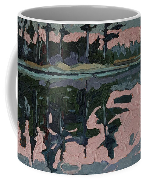 Chadwick Coffee Mug featuring the painting Long Reach Rain by Phil Chadwick